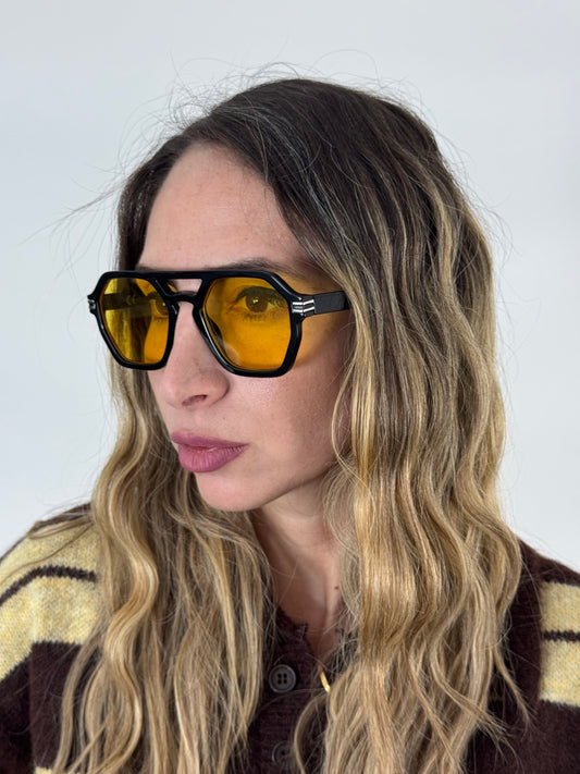 OCCHIALI MASCHERINA VETRI GIALLI