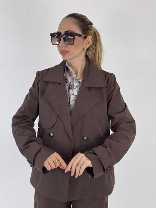 TRENCH ALEANDRA CHOCO