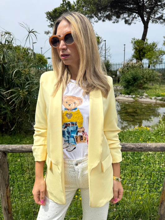 GIACCA BASIC GIALLA