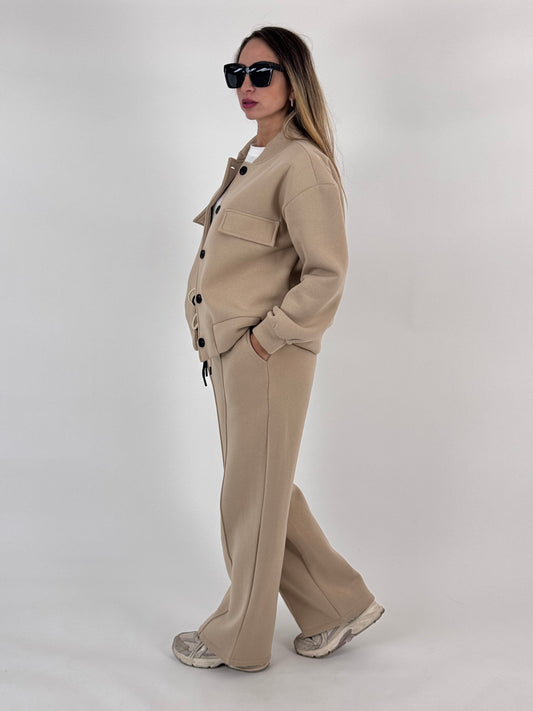 COORDINATO NIKY FELPATO BURRO