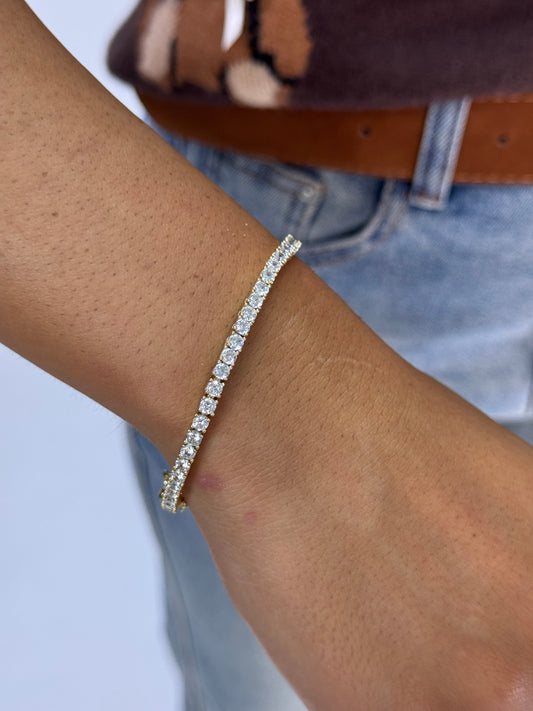 BRACCIALE TENNIS GOLD
