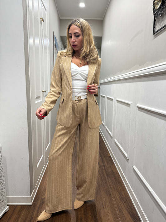 TAILLEUR BEIGE GESSATO