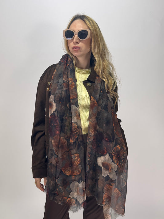 FOULARD GRACE CHOCO