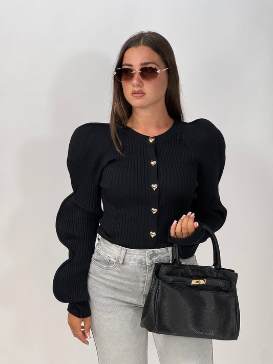 CARDIGAN MARGHARET NERO