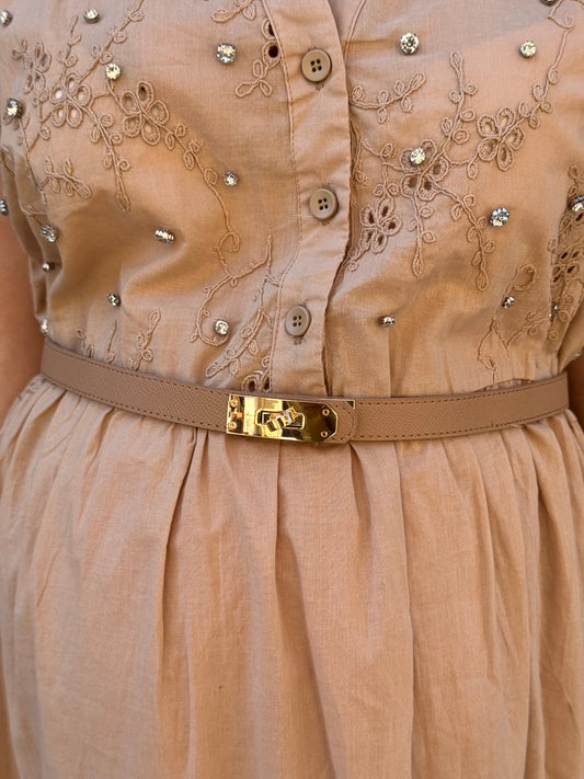 CINTURINO HER REGOLABILE BEIGE