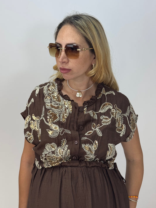 VESTITO ARTEMIDE CHOCO