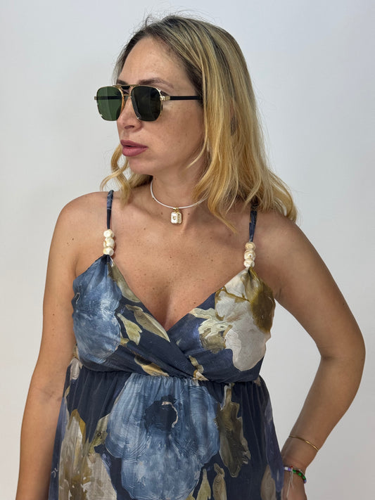 VESTITO INGRID BLU