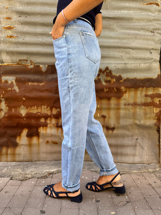 JEANS LAVAGGIO CHIARO TELA FISSA