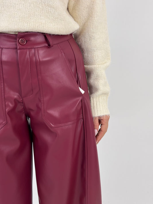 PANTALONE OSLO BORDEAUX