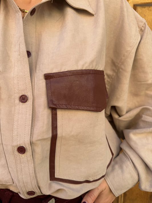 CAMICIA TASCONI BORDEAUX