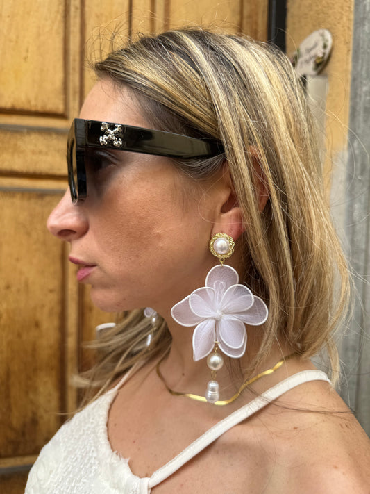 ORECCHINI FIORI D'ORGANZA