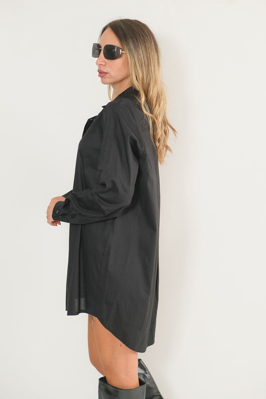 CAMICIA IN COTONE NERA