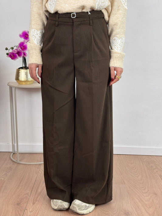 PANTALONE LAUREN CHOCO