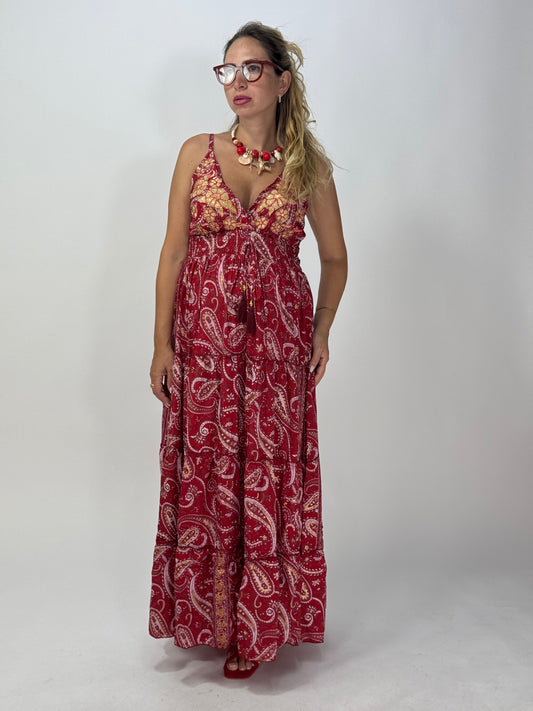 VESTITO PRAGA ROSSO