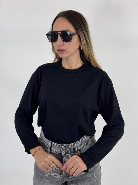 MAGLIETTINA BASIC NERA