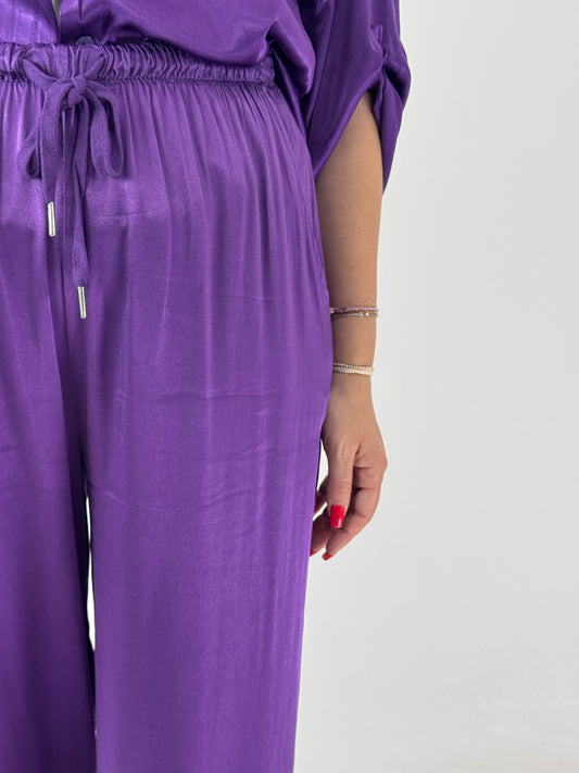 PANTALONE SATIN MELLY VIOLA