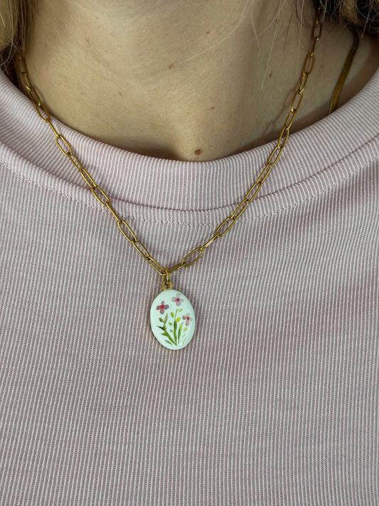 COLLANA KESSY FIORE ROSA