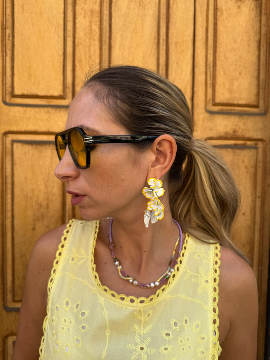 ORECCHINI FABIOLA GIALLI