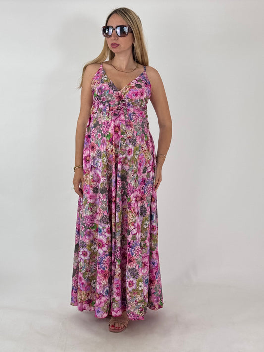 VESTITO MILLEFIORI ROSA