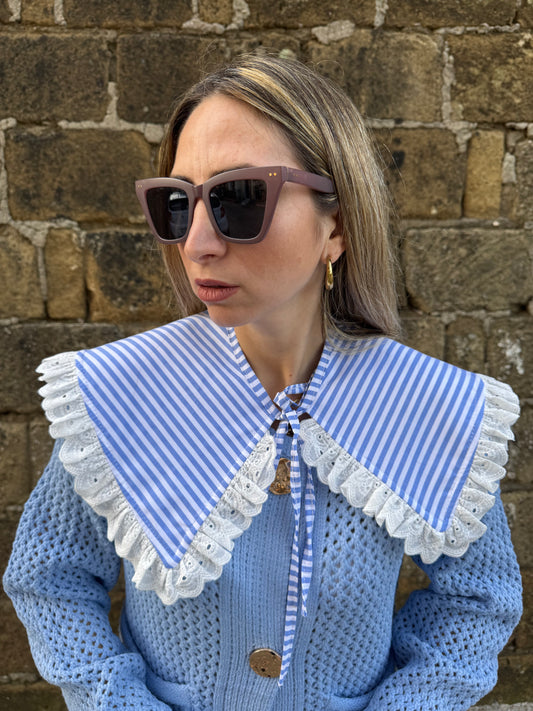 COLLO CAMICIA RIGHE