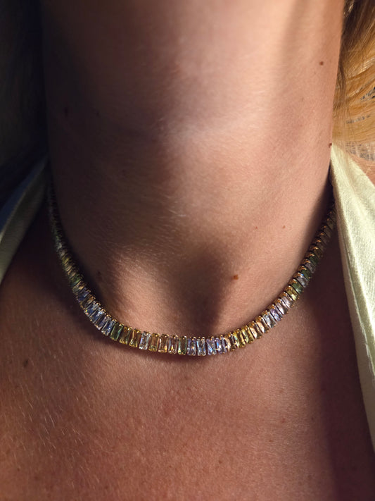 COLLANA BAGUETTE RAINBOW