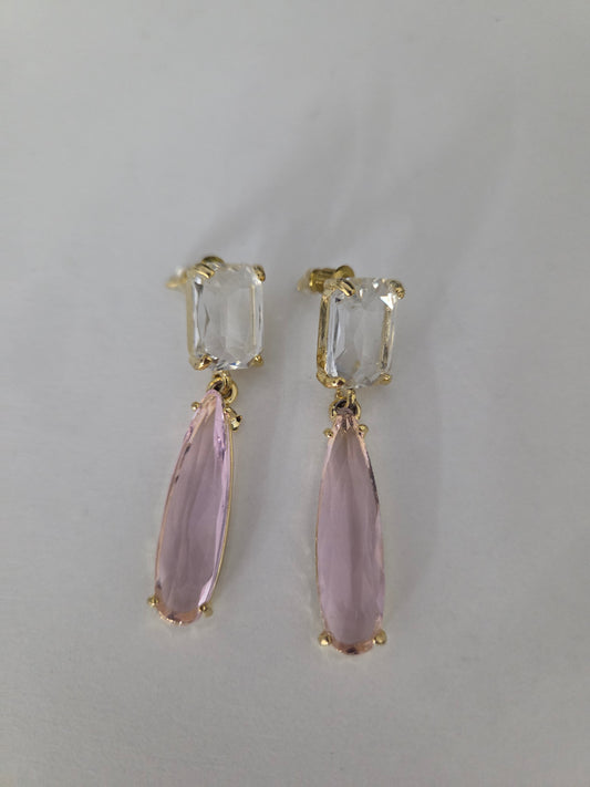 ORECCHINI PENDENTE ROSA