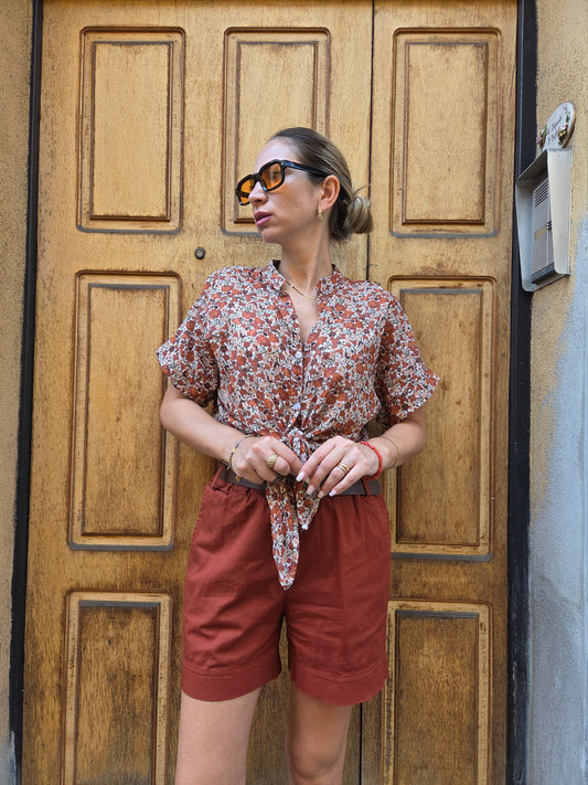 PANTALONCINO CINTURINO RUGGINE