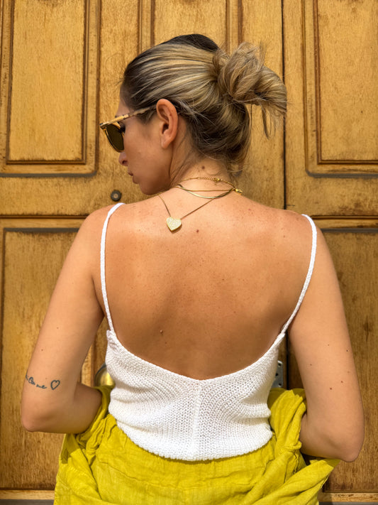 TOP IN FILO BIANCO