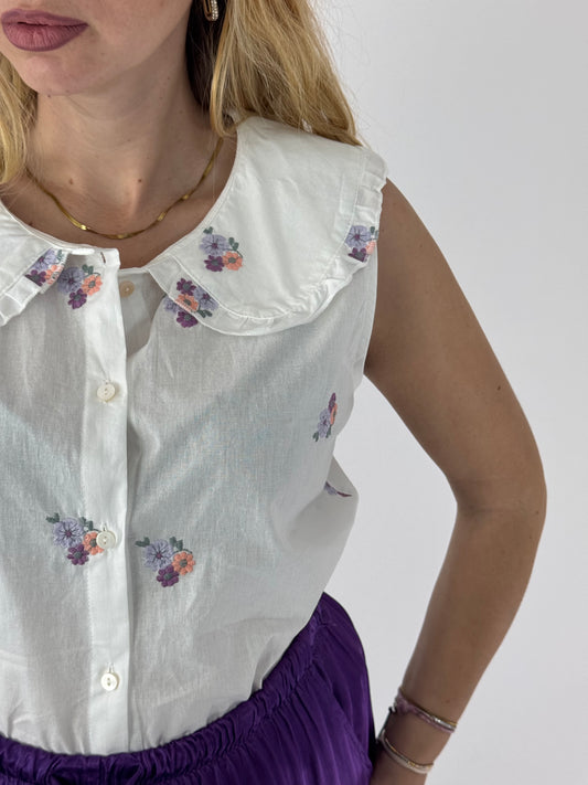 CAMICIA MELLY FIORELLINI VIOLA