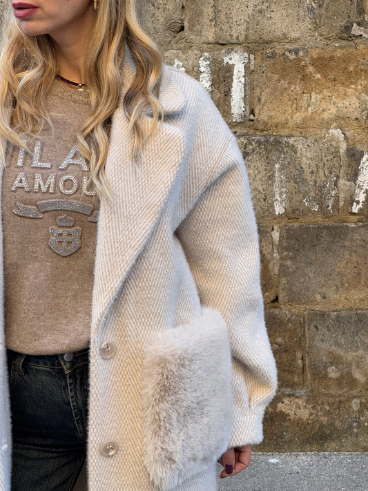 CAPPOTTO DOUBLE FACE BURRO