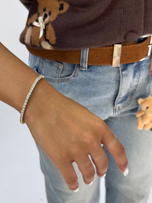 BRACCIALE TENNIS GOLD