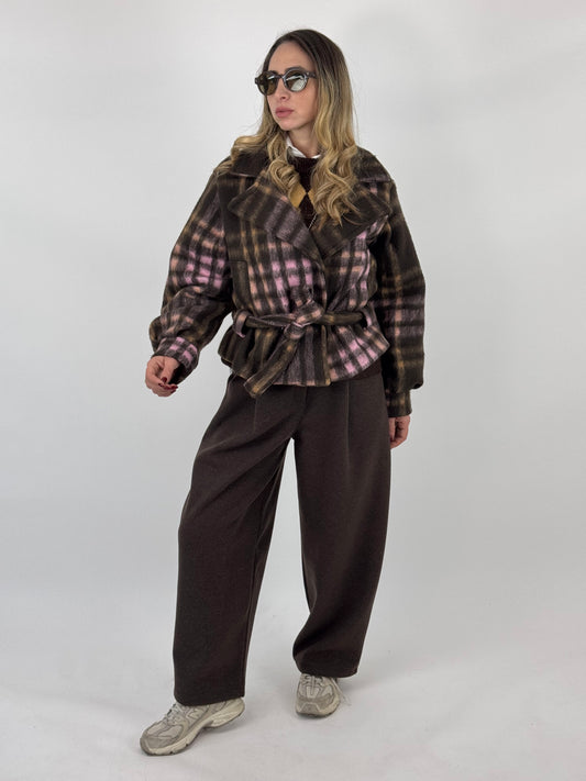 BOMBER SALLY TESSUTO CALDO ROSA