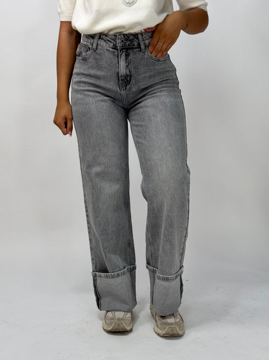 JEANS GRIGIO PIEGONE