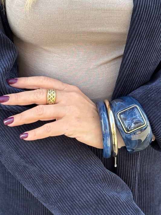SET BRACCIALI BLU JADE