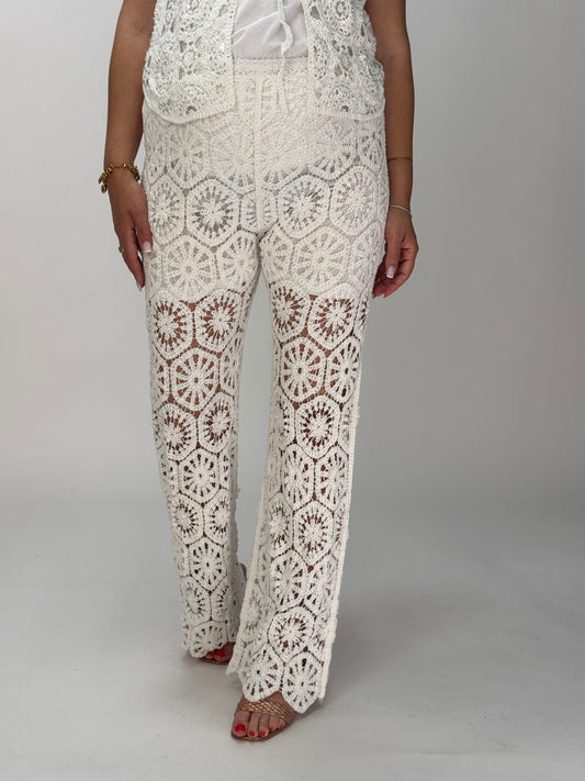 PANTALONE COACHELLA BIANCO