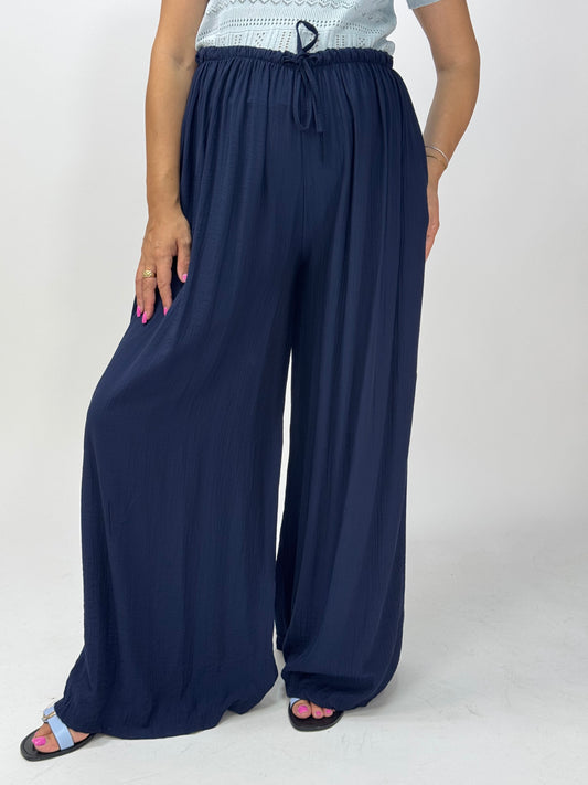 PANTALONE ORNELLA BLU