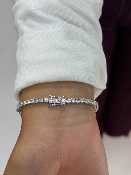 BRACCIALE TENNIS SILVER