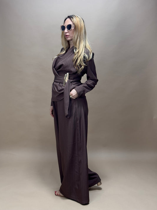 COORDINATO PIETRA MARTELLATA CHOCO