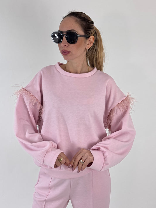 COORDINATO PIUME ROSA