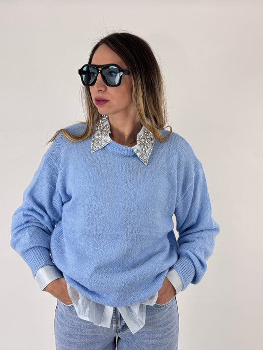 MAGLIONCINO ISADORA AZZURRO