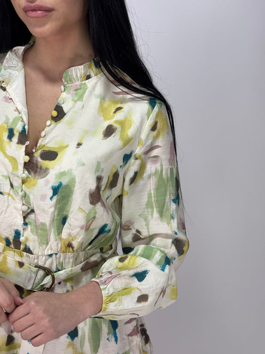 VESTITO NUANCED VERDE