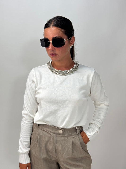 MAGLIONCINO SAHARA STRASS
