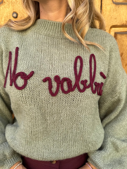 MAGLIONE NO VABBE' MENTA