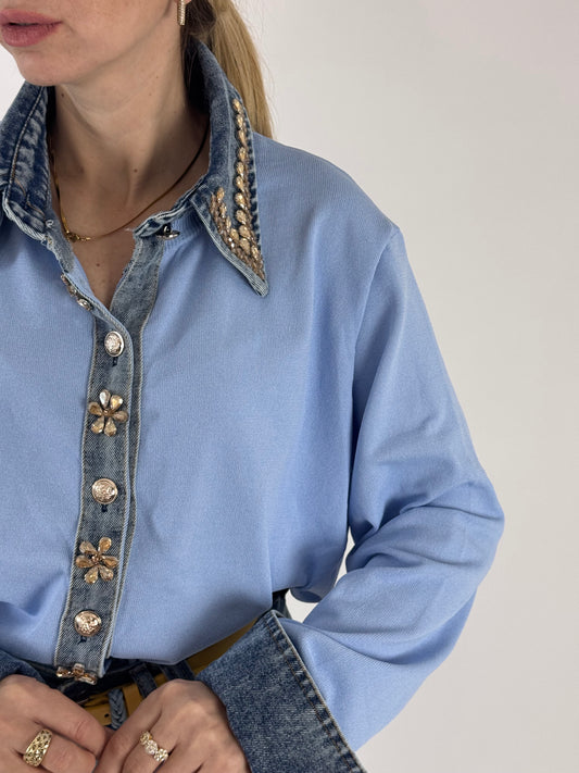 MAGLIONE RYA AZZURRO