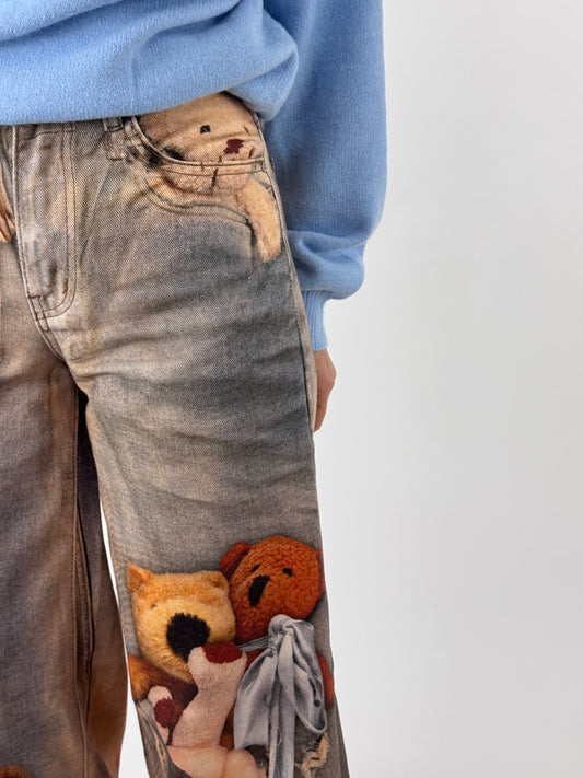 JEANS PALAZZO TEDDY