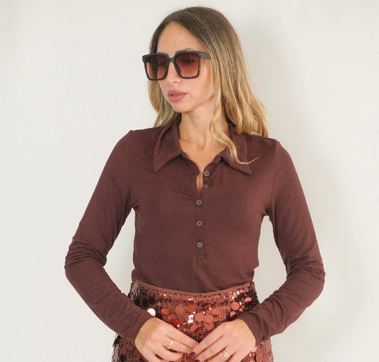 MAGLIETTINA SCARLETT CHOCO