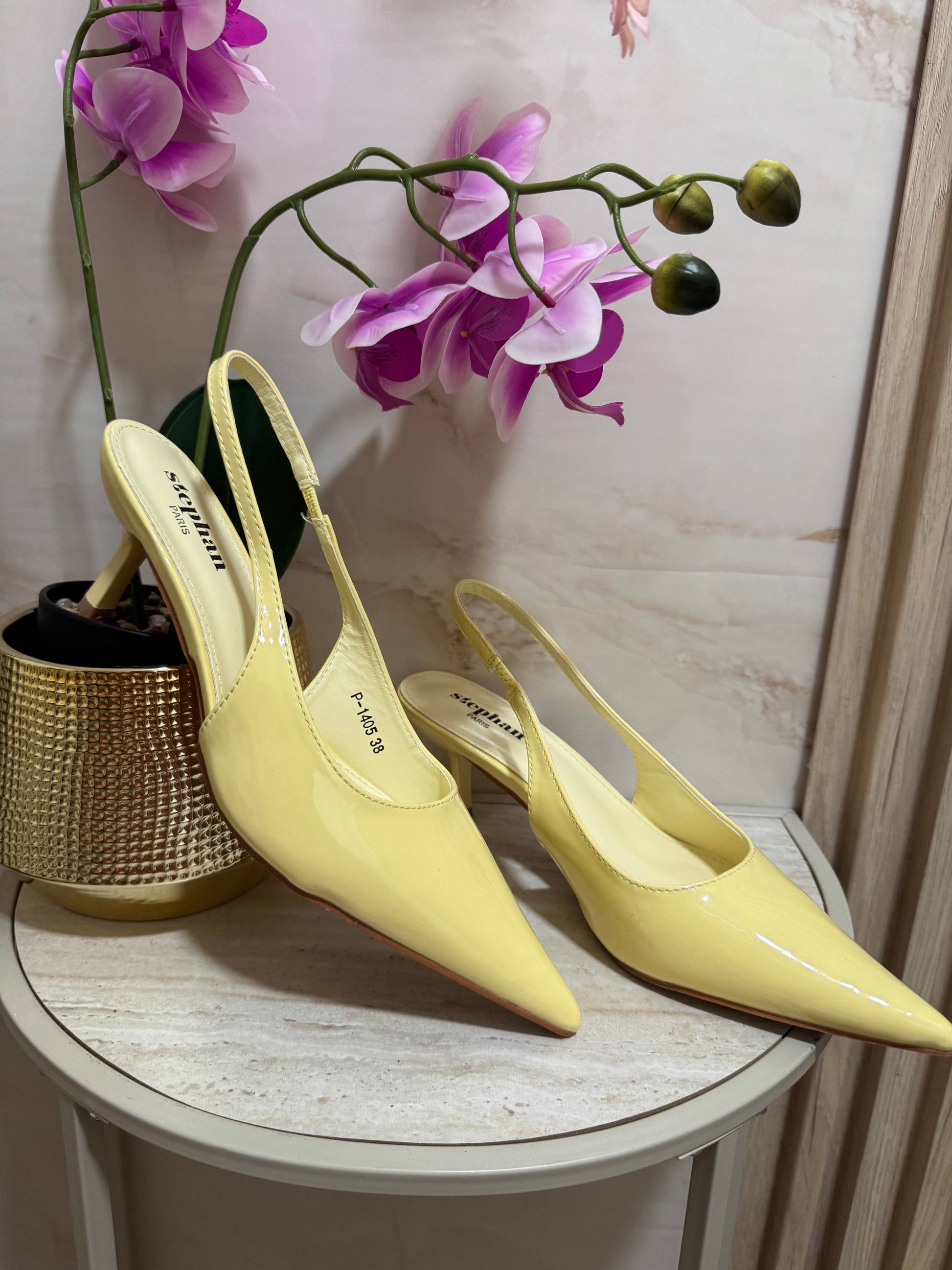 SLINGBACK GIALLO PASTELLO – Maso Boutique