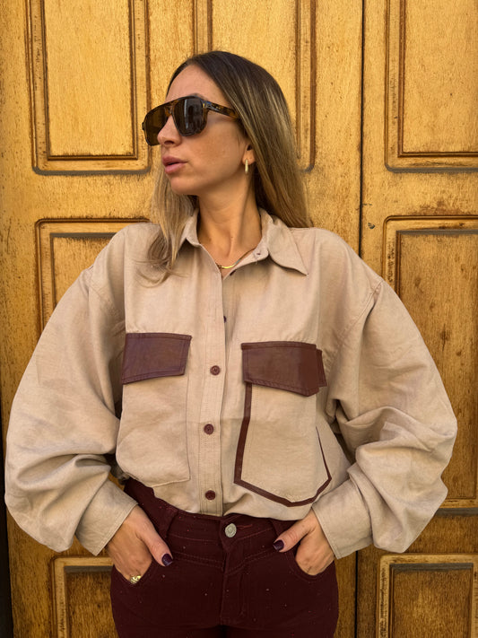 CAMICIA TASCONI BORDEAUX