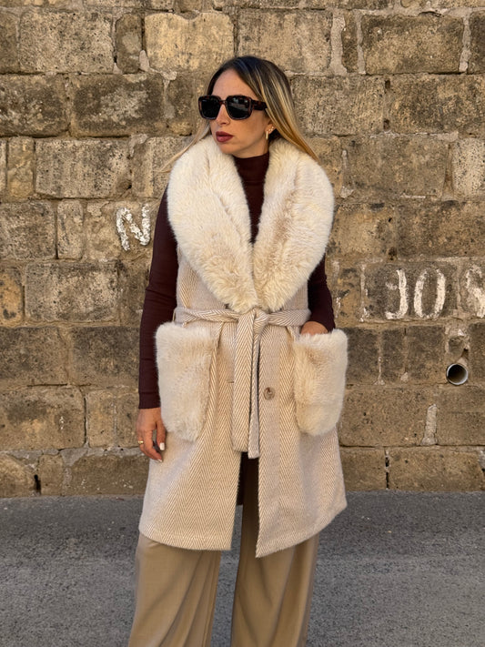 CAPPOTTO DOUBLE FACE BURRO
