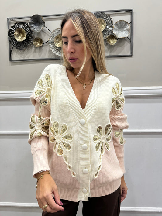 CARDIGAN GOLD FLOWER